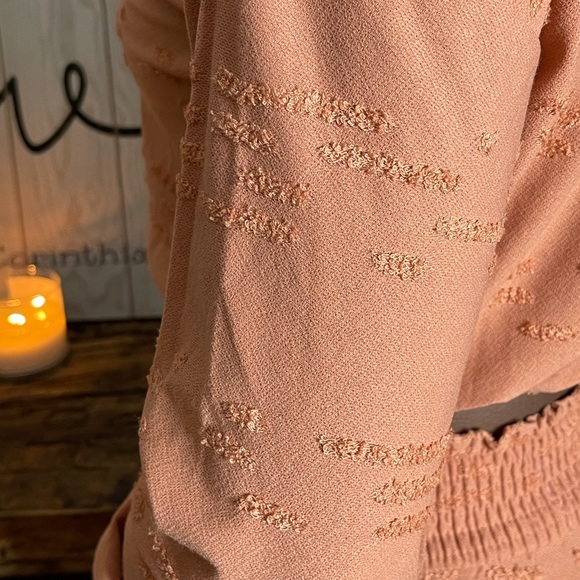 Peach Long Sleeve Two Piece Lounge Set - Picture 11 of 11